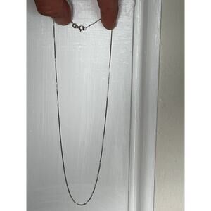 Sterling silver 18" unisex necklace chain only. Marked. Jewelry
